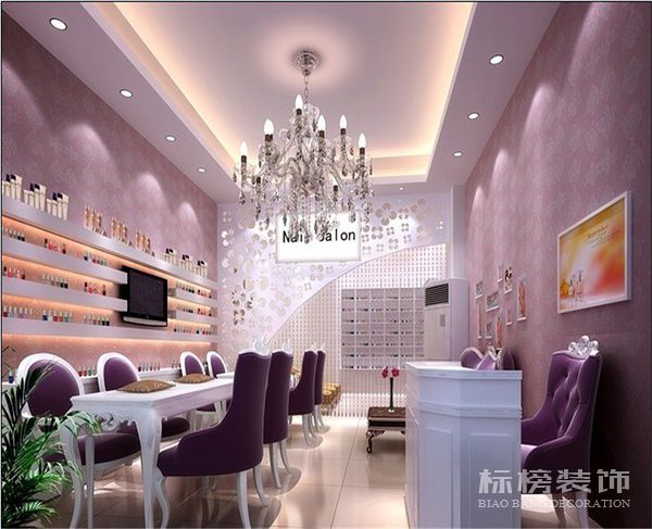 深圳美甲店墻面裝飾怎么做?